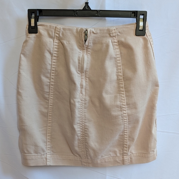 Free People Tan Mini Skirt - Picture 4 of 7